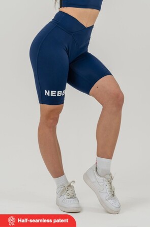 Велосипедки Nebbia High waisted leggings shorts 9'' SNATCHED Dark Blue 614 Blue Dark