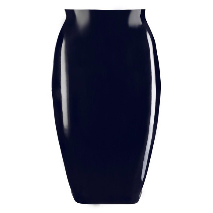 Юбка из латекса до колен LateX ROK midi черная, XL