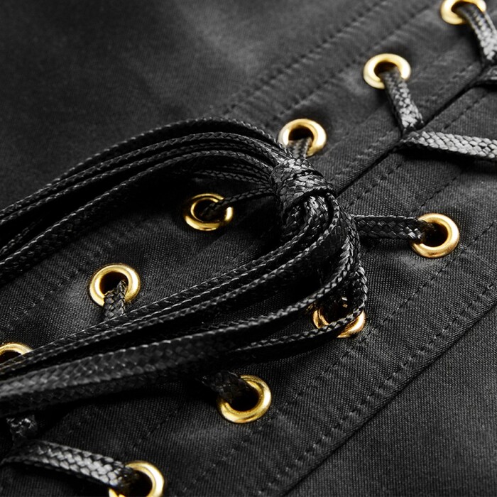 Корсет еротичний UPKO під груди L, з пестисами в комплекті, чорний