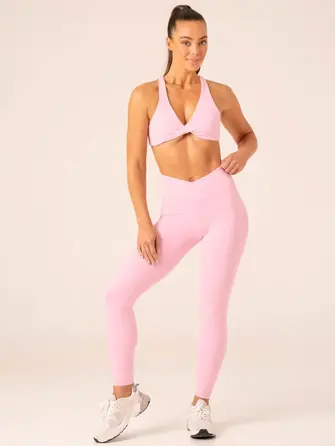 Леггинсы Ryderwear Momentum Cross Over Scrunch Leggings - Candy Pink