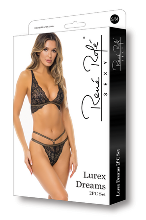 Комплект белья LUREX DREAMS 2PC SET BLACK, S/M