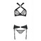 Комплект нижньої білизни в сіточку AMANDA SET black S/M - Passion