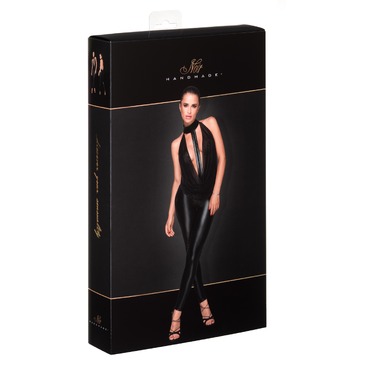 Комбинезон Noir Handmade F223 с полупрозрачным верхом и чокером, черный, S