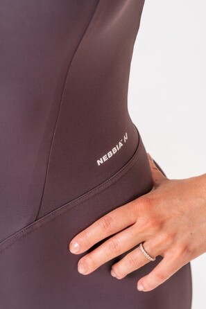 Комбінезон Nebbia Sculpting Flared Jumpsuit OWN THE GYM Brown 397