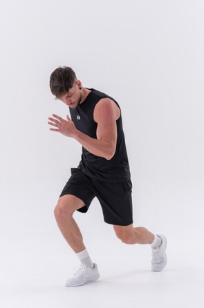 Шорти Relaxed-fit Shorts with Side Pockets BLACK 319