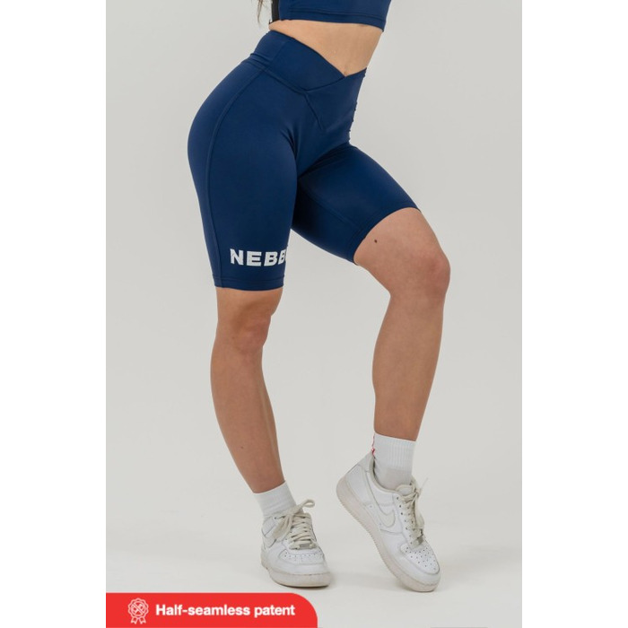 Велосипедки Nebbia High waisted leggings shorts 9'' SNATCHED Dark Blue 614 Blue Dark