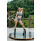 Комплект для pole dance ArtGO Sport Mavka & Trixy: топ на одне плече та шортики з бразильською посадкою з біфлексу