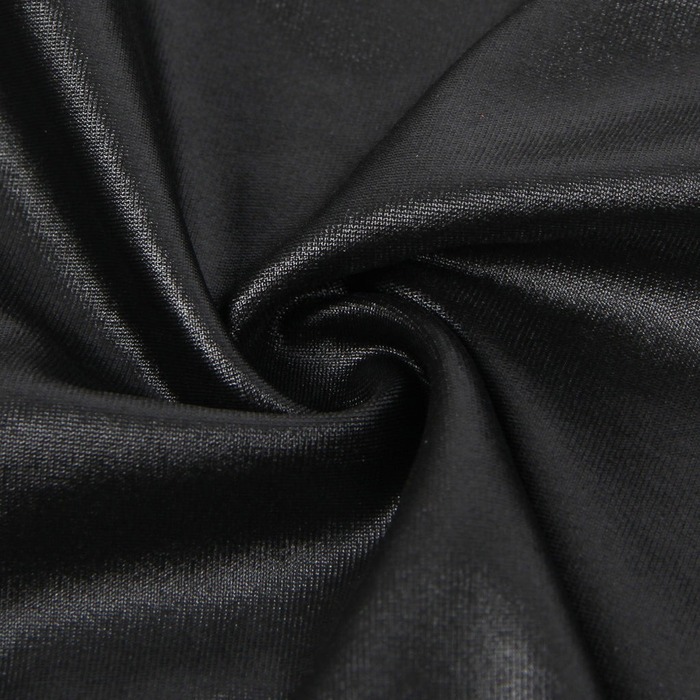 Платье из искусственной кожи и ремешками на руки и шею Star Night с трусиками, черный, М