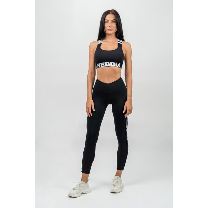 Топ Nebbia Medium-Support Criss Cross Sports Bra Iconic Black 230