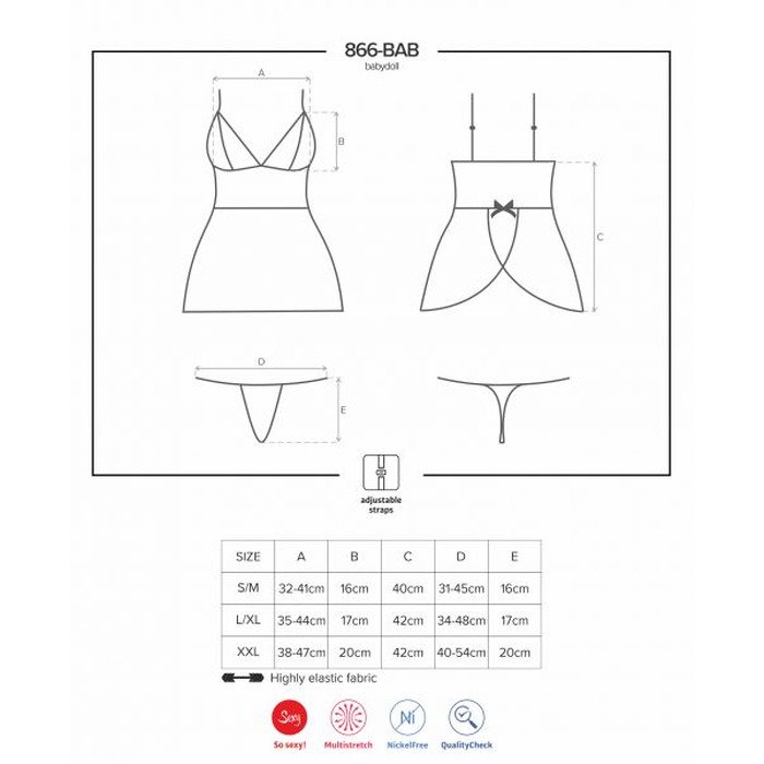 Бебідолл Obsessive 866-BAB - 1 babydoll