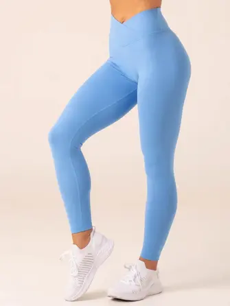 Леггинсы Ryderwear Momentum Cross Over Scrunch Leggings - Bright Blue