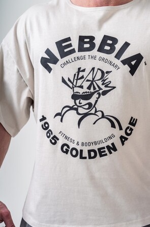 Футболка Nebbia Washed Rag Top GOLDEN AGE Light Grey 788