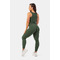 Легінси Nebbia Organic Cotton Ribbed High-Waist Leggings 405 Dark Green