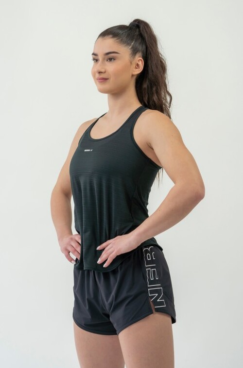 Майка FIT Activewear Tank Top 'Airy” with Reflective Logo Black 439