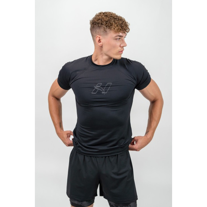 Футболка Nebbia Workout Compression T-shirt Endurance Black 346
