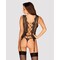 Комплект Obsessive Meshlove корсет та стрінги L/XL