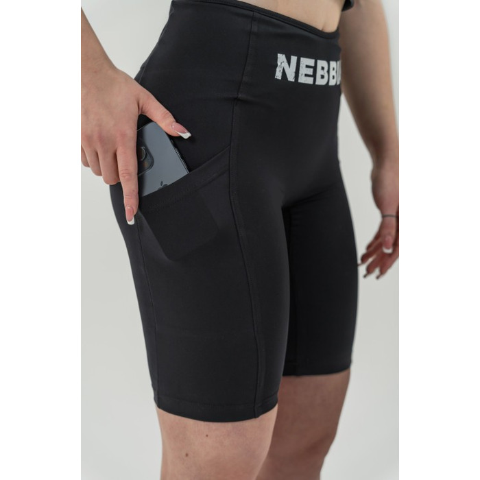 Велосипедки Nebbia High waisted biker shorts 10'' GYM THERAPY Black 628