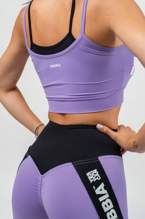 Легінси Nebbia High Waisted Side Stripe Leggings Iconic Lila 209 Lilac