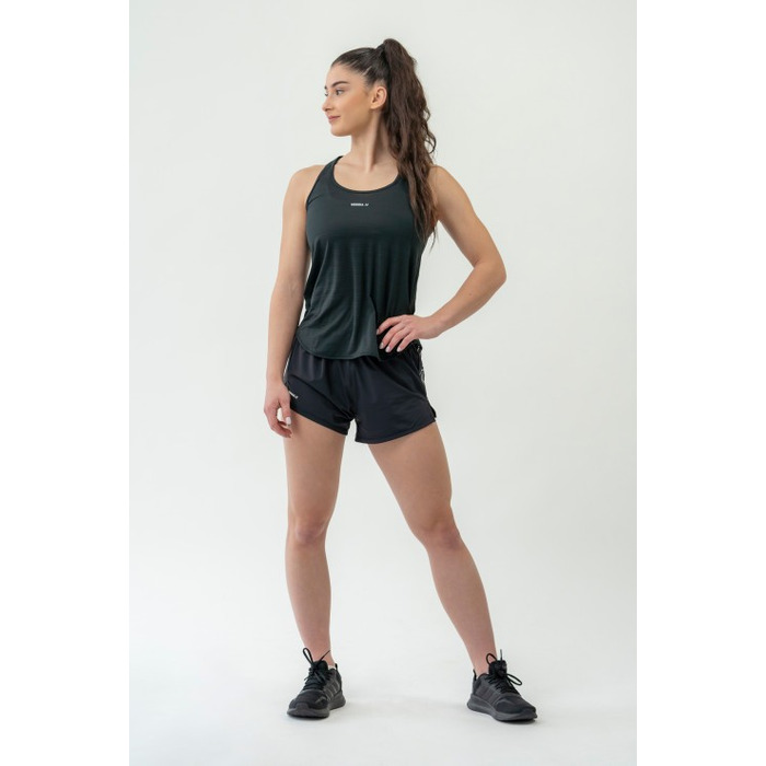 Майка FIT Activewear Tank Top 'Airy” with Reflective Logo Black 439