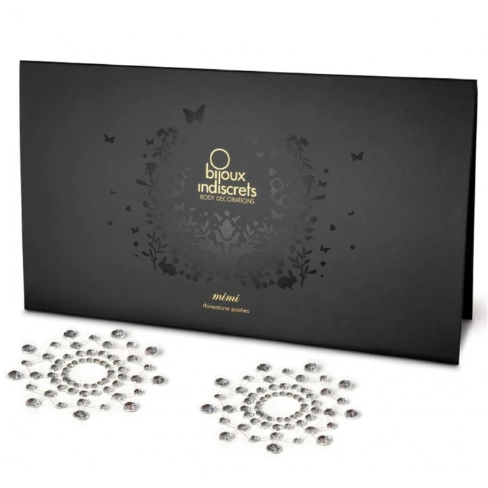 Украшения - стразы на грудь BIJOUX INDISCRETS MIMI SILVER