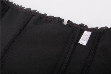 Корсет с цветочным принтом Star Night Corset Top с крючками и шнуровкой, черный, S (без коробки)