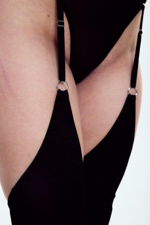 Stockings Black matte biflex _ чорний матовий біфлекс