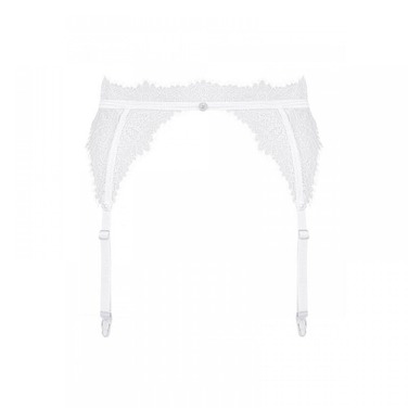 Пояс для панчох Obsessive Bianelle biały L/XL