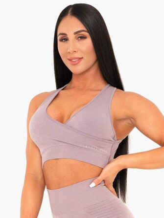 Топ Ryderwear Geo Seamless Sports Bra Mauve
