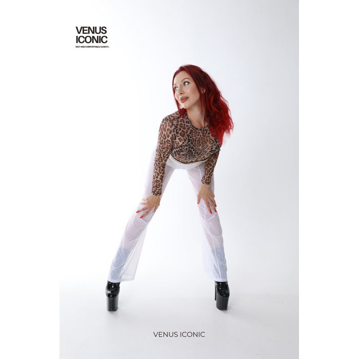 Штани сітчасті Venus Iconic з вертикальними швами для танців та фотосесій