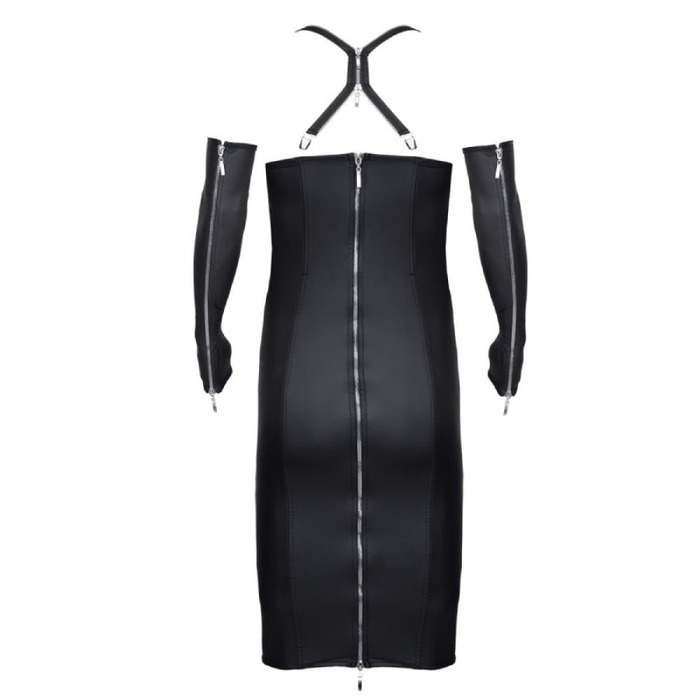 Комплект мужской для кросс-дрессинга Regnes Fetish Planet платье с бретельками и перчатки с молниями