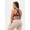 ТОП Nebbia MEDIUM IMPACT CROSS BACK SPORTS BRA BROWN 410