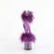 Босоніжки Pleaser Adore-724F *7 дюймів на підборах, 2 3/4 дюйма з хутра марабу PF з манжетою на щиколотці, блискавка ззаду, фіолетові