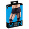 Чоловічий пояс для панчох Sven Joy Ment Men's Suspender Belt з мереживною вставкою та шнурівкою, S