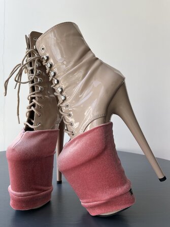 Захисти для Взуття Velvet для Pole Dance Heels Захист та Елегантний Вигляд - рожевий