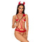 Костюм дияволиці Obsessive Evilia red L/XL 4 предмети