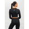 Топ Nebbia Cropped Long Sleeve Top ELEVATED Black 468