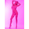 БОДИ-ЧОКЕР CHOKED UP CHOKER BODYSUIT PINK, OS