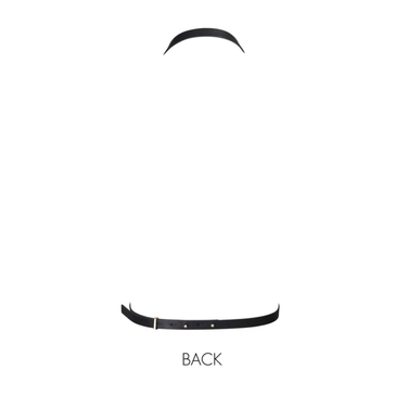 Портупея з кільцем на грудях MAZE Bijoux Indiscrets чорна, OS