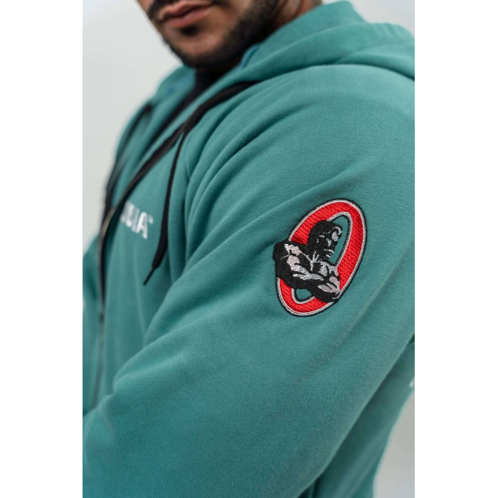 Кофта Nebbia Long Zip Up Hoodie BEYOND ORDINARY Green 707