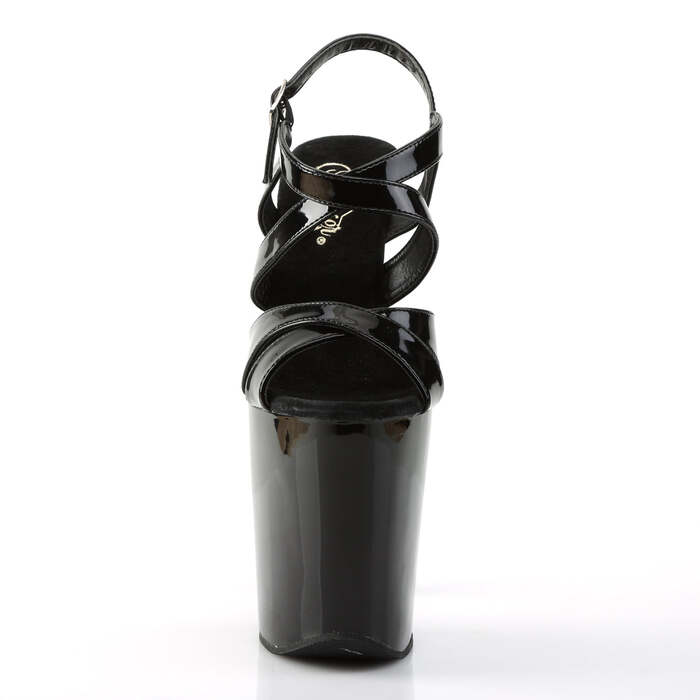 Босоножки Xtreme-872, каблук 8 дюймов, 4-дюймовые босоножкии с PF, черные