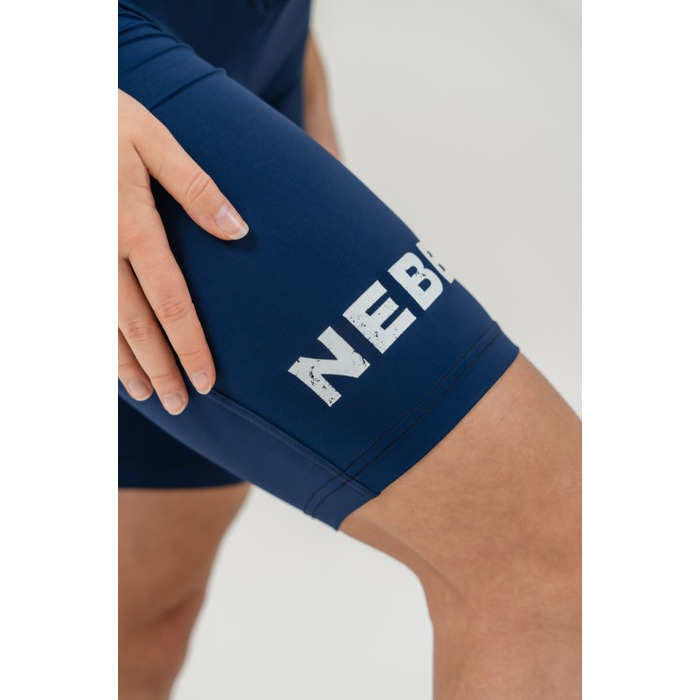 Велосипедки Nebbia High waisted leggings shorts 9'' SNATCHED Dark Blue 614 Blue Dark