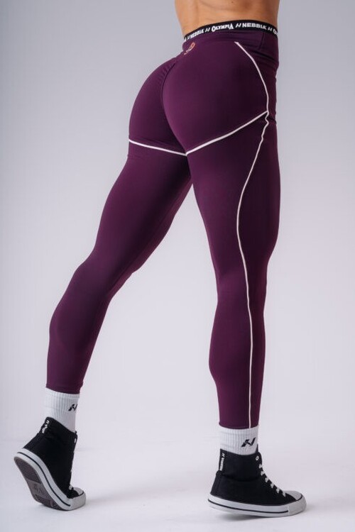 Легінси NEBBIA x Olympia High-Waist Leggings Bordo 935