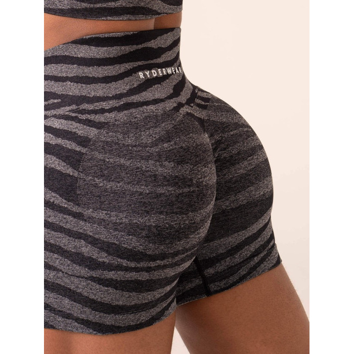 Шорты Ryderwear Zebra Seamless Shorts - Grey Marl/Black Zebra