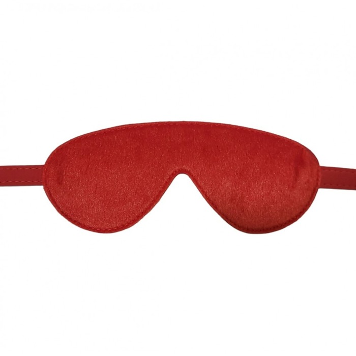Маска на глаза с плюшевой подкладкой, красная