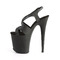 Босоніжки Pleaser Flamingo-831 *8 дюймів на підборах, 4 дюйми PF Criss-Cross Sling Back Sandal, чорні, з веганської шкіри/чорні