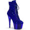 Ботильоны Pleaser Adore-1020CHRS *Каблук 7 дюймов, высота 2 3/4 дюйма, декорированная подошва PF RS, молния сбоку, синие