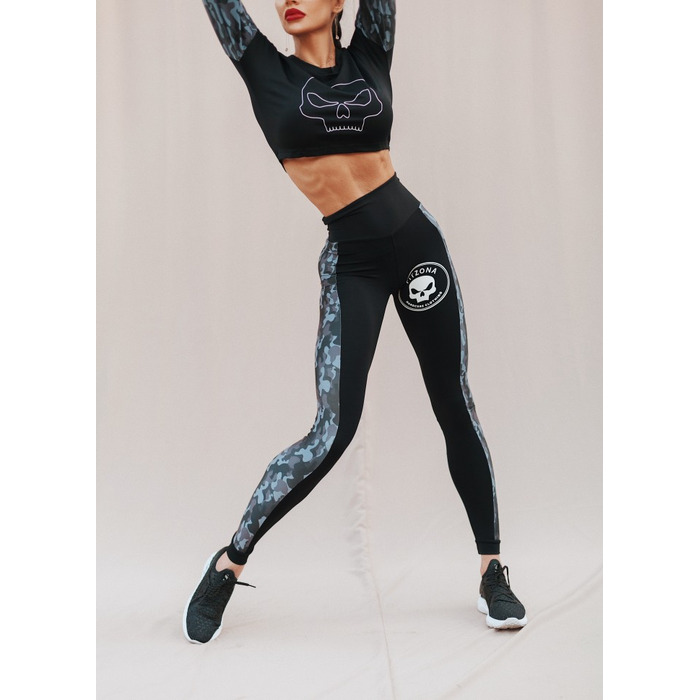 ТОП BLACK TOP LONG SLEEVE BLACK MILITARY