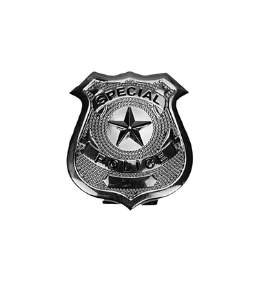 Поліцейський Sunspice значок, сріблястий