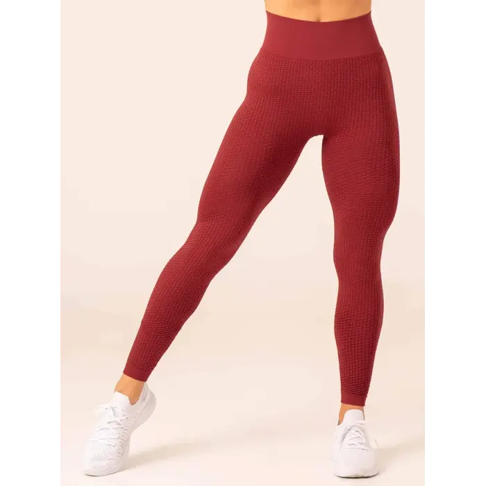 Легінси Ryderwear Honeycomb Scrunch Seamless Leggings - Berry