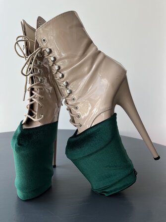 Захисти для Взуття Velvet для Pole Dance Heels Захист та Елегантний Вигляд - зелений